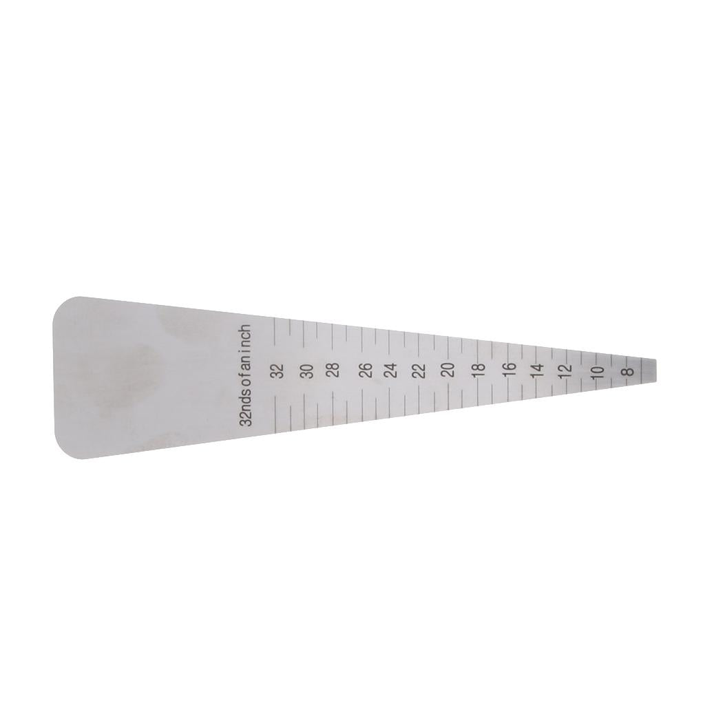 Wedge Gauge Hole-Diameter Ruler Taper Gap Measurement 16/19mm Dual Side