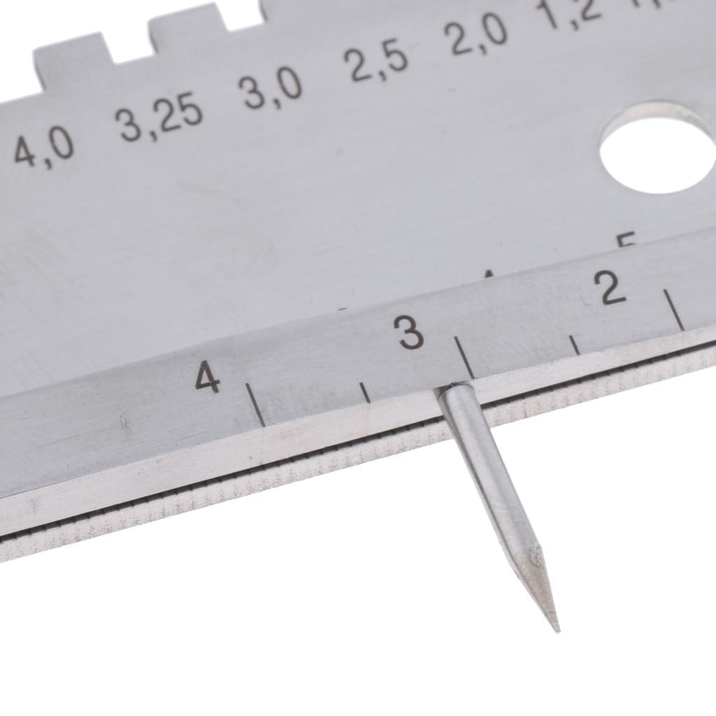 Universal Welding Tools Multi-function Weld Seam Gauge Stainless Steel Inspection Ruler