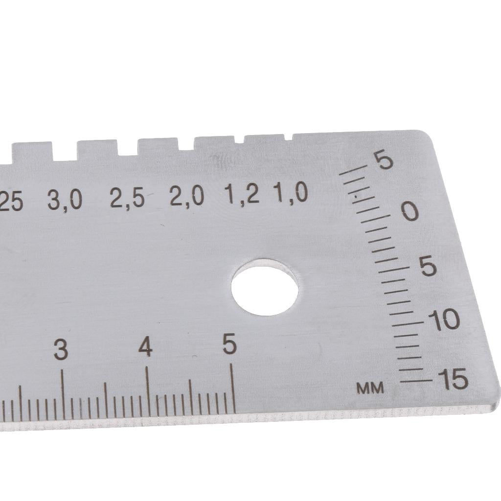 Universal Welding Tools Multi-function Weld Seam Gauge Stainless Steel Inspection Ruler