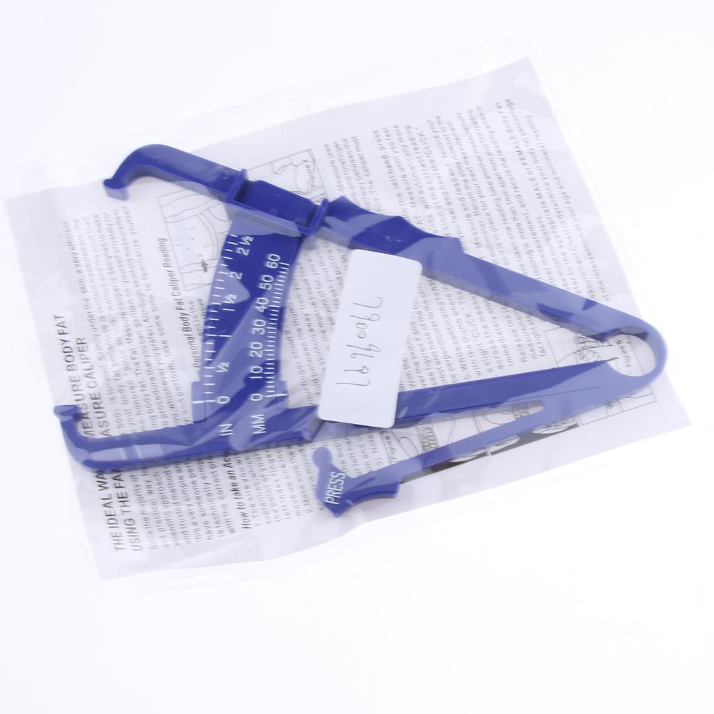 0-60mm Body Fat Tester Caliper Caliper Keep Health Slim Fitness Cyan Blue