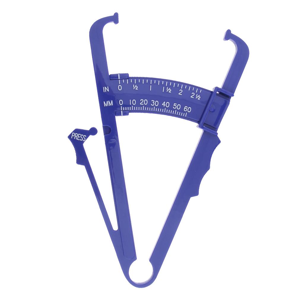 0-60mm Body Fat Tester Caliper Caliper Keep Health Slim Fitness Cyan Blue