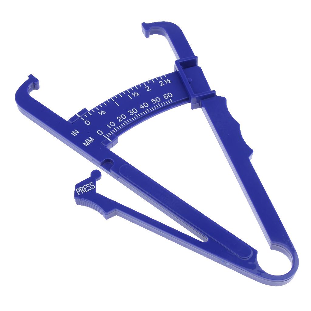 0-60mm Body Fat Tester Caliper Caliper Keep Health Slim Fitness Cyan Blue