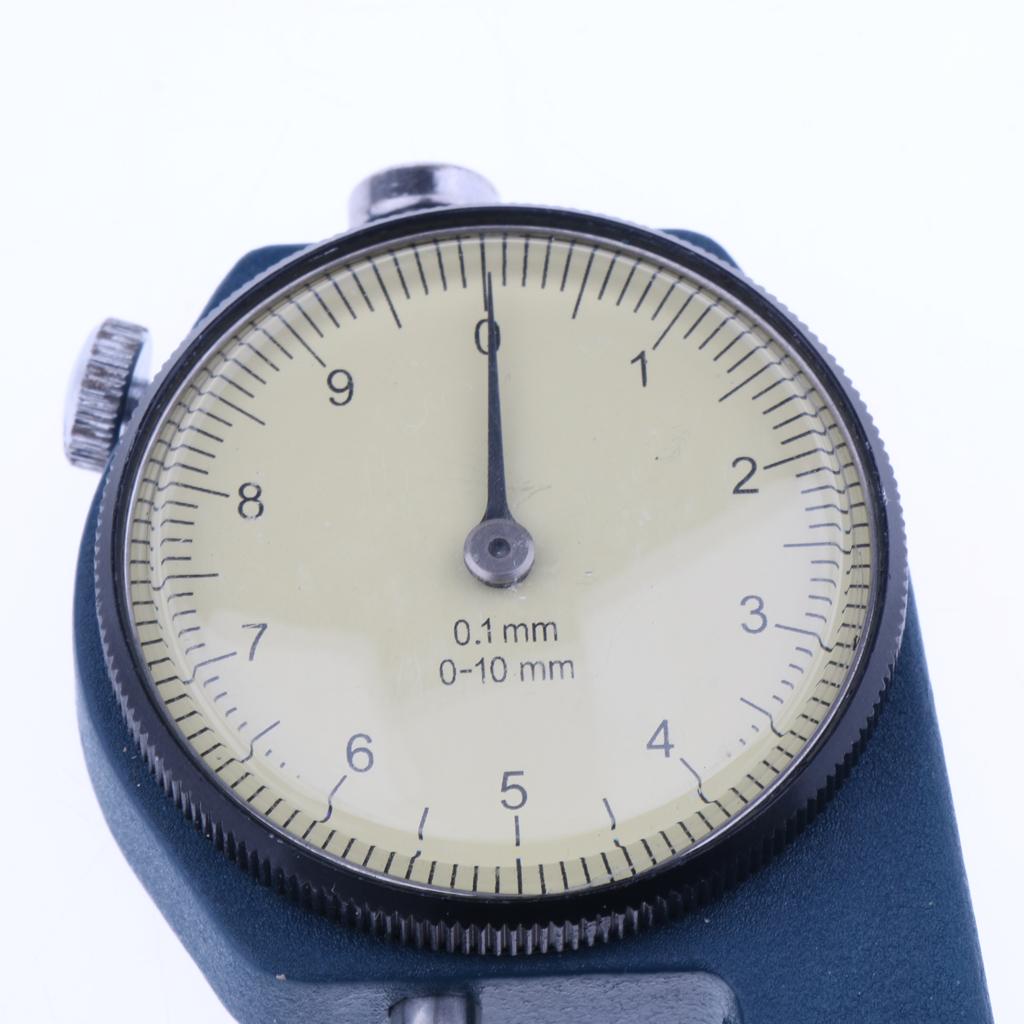Precision Manual Dial Paper Leather Thickness Gauge Meter 0.01mm 0-10mm