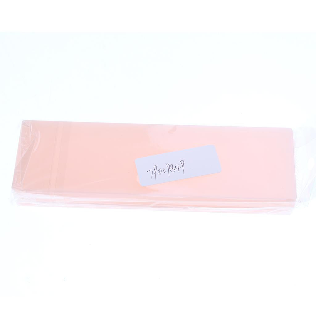 Plastic Pencil Case Pen Storage Box School Office Tabletop Supplies Pink S