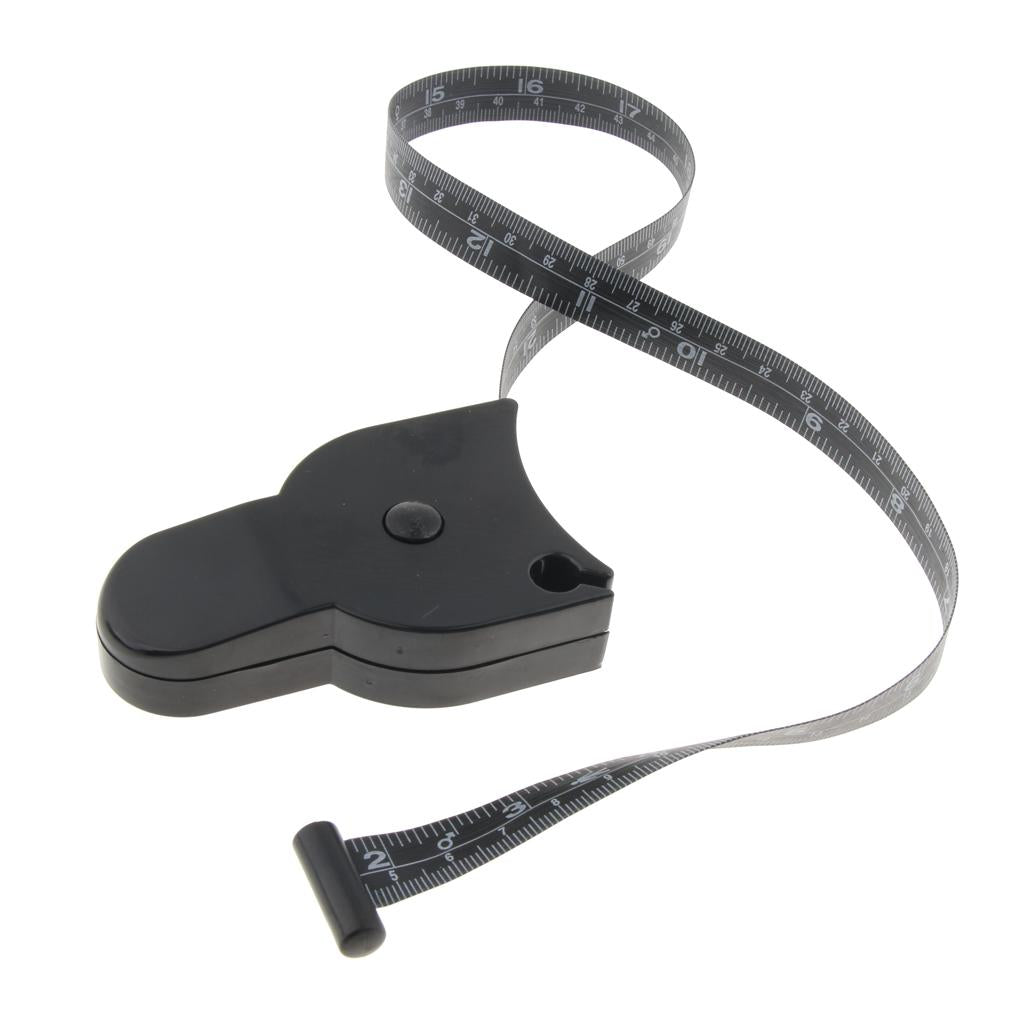 Body Tape Measure, Waist Tape Measure, Body Fat Measuring Tape Black