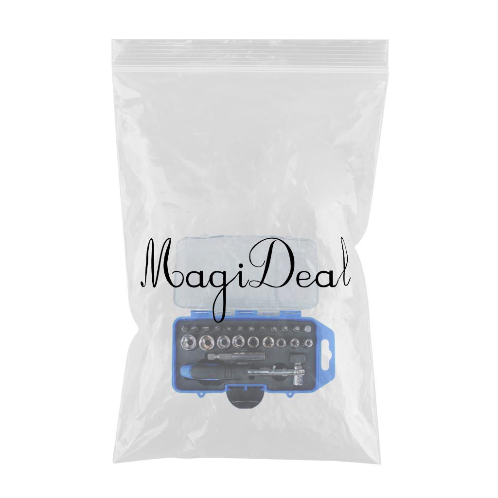 23pcs Car Repair Tool Sets Wrench Batch Head Pawl Socket Screwdriver