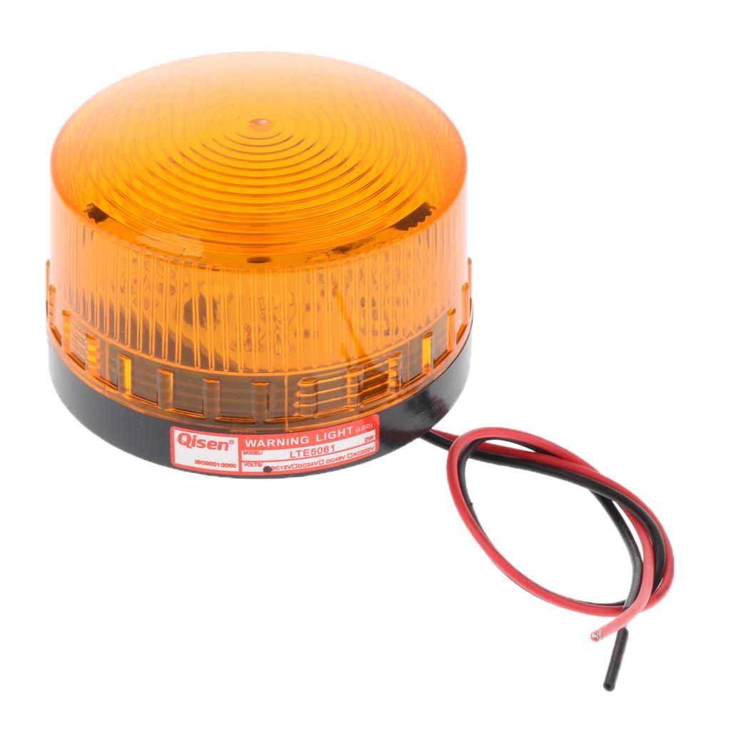 Emergency LED Beacon Amber Flashing Strobe Signal Warning Light Lamp 12V