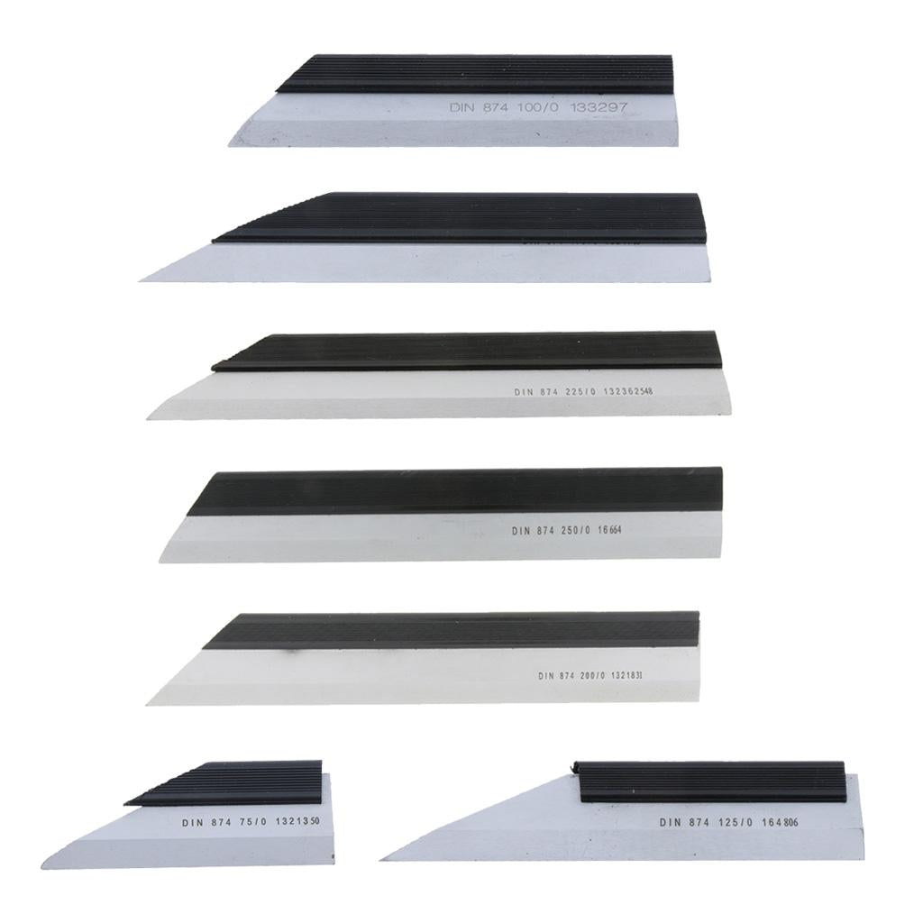 Machinist Square Precision Layout Straight Edge Ruler for Flat Measuring 250mm