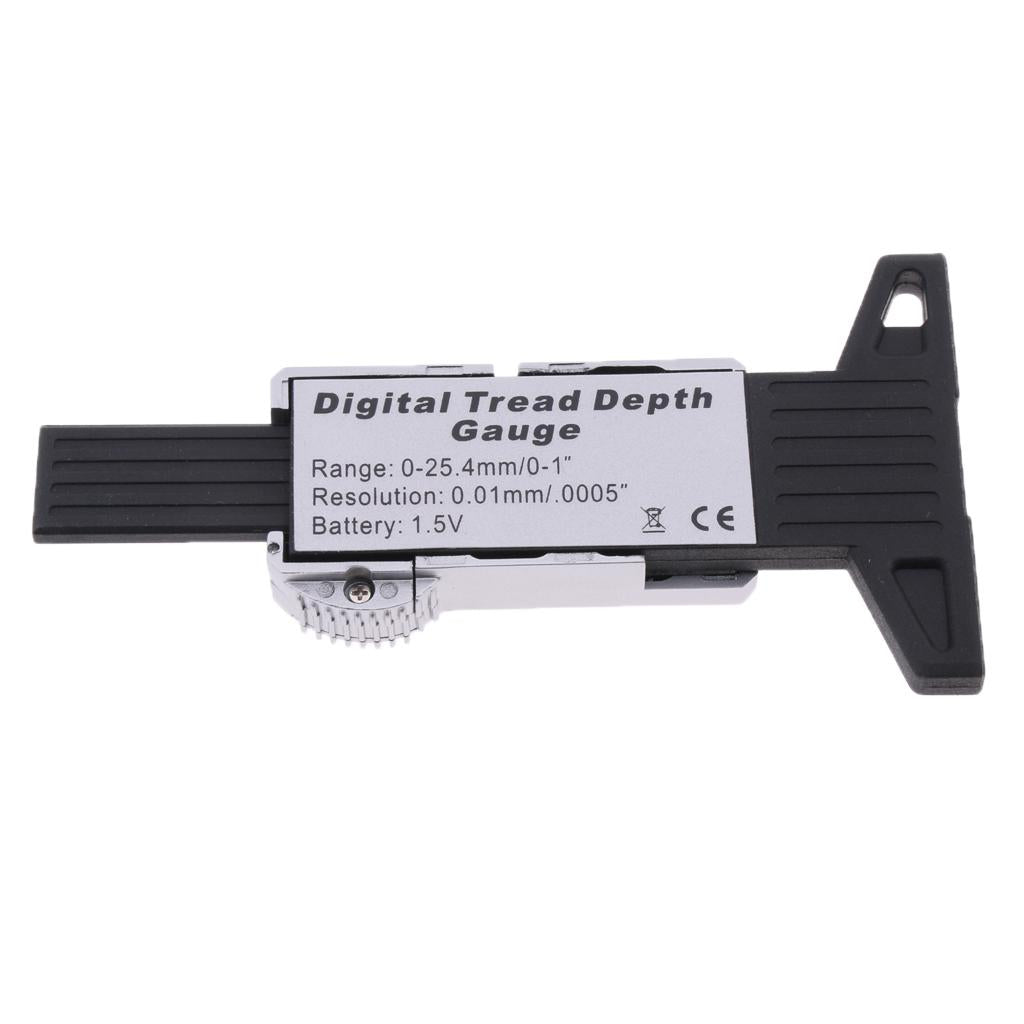 Car Digital Tyre Tire Tread Depth Gauge Measurer Caliper LCD 0-25mm Heavy Duty High Quality