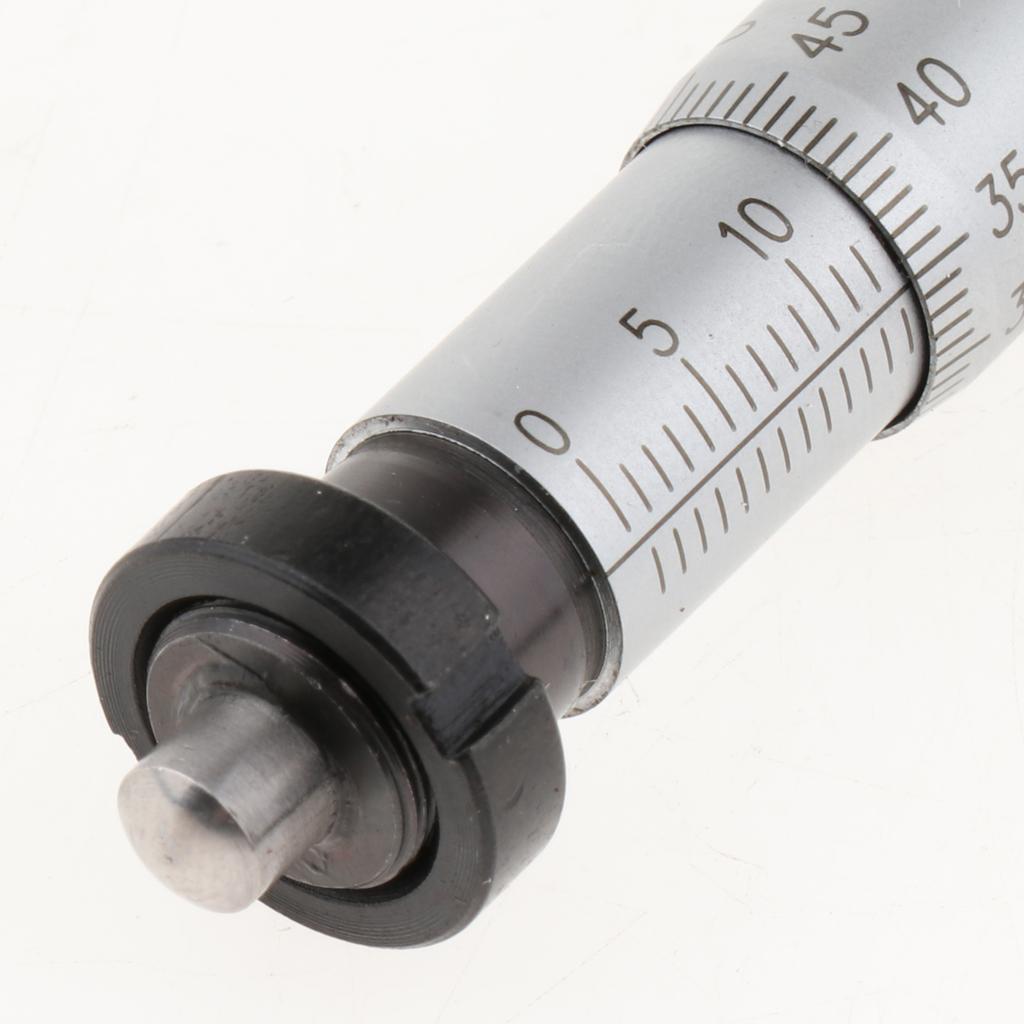 Round Type Measure Tool with Nut Adjustment Micrometer Head Measurement 0-13mm Micrometers Layout Tool