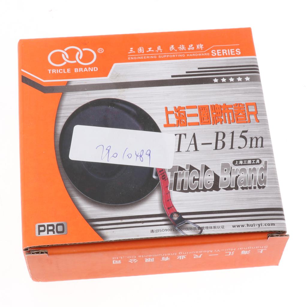 Soft Flat Measuring Ruler Sewing Tailor Tape Measure Fabric Covered 49ft