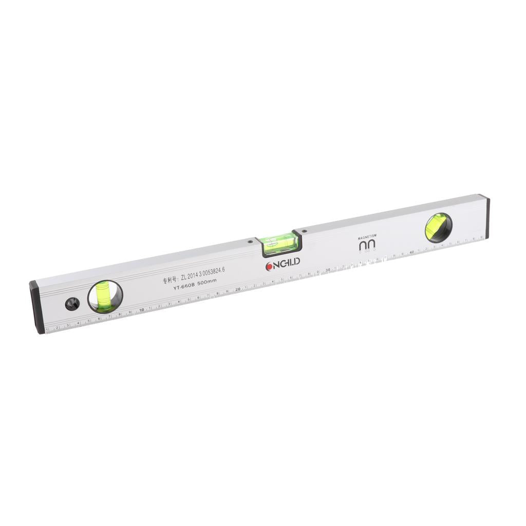 300/400/500mm High Precision Magnetic Aluminum Alloy Ruler Spirit Level 50cm