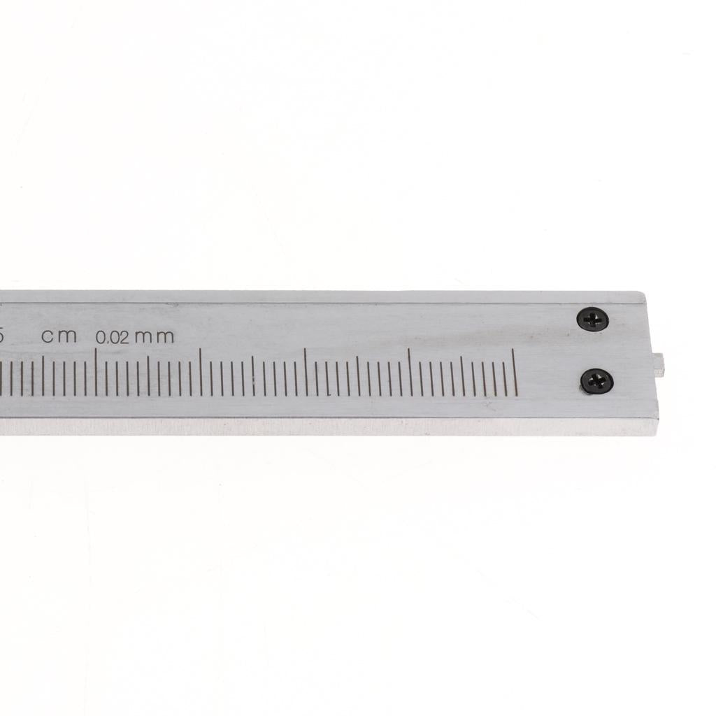 6 Inch 150mm x 0.02mm Stainless Manual Vernier Caliper Scale Ruler mm Metric
