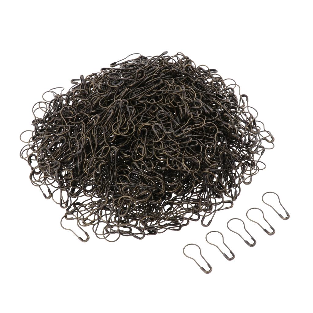 3x21mm Metal Gold Safety Pins/Gourd Pin/Bulb Pin for Clothing Crafting & DIY Bronze 500Pcs