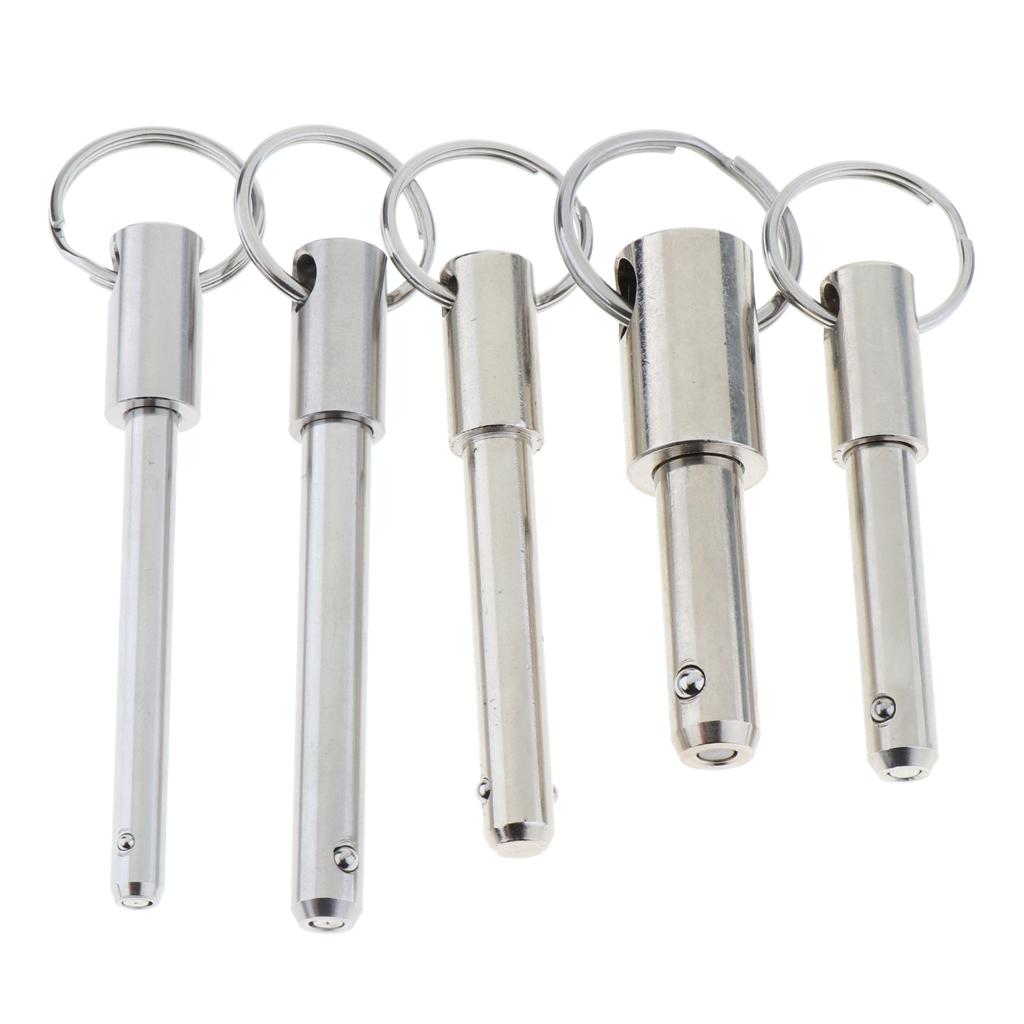Zinc Plated Steel Quick Release Pin Ring Handle Ball Locking Pin 8mm-50mm