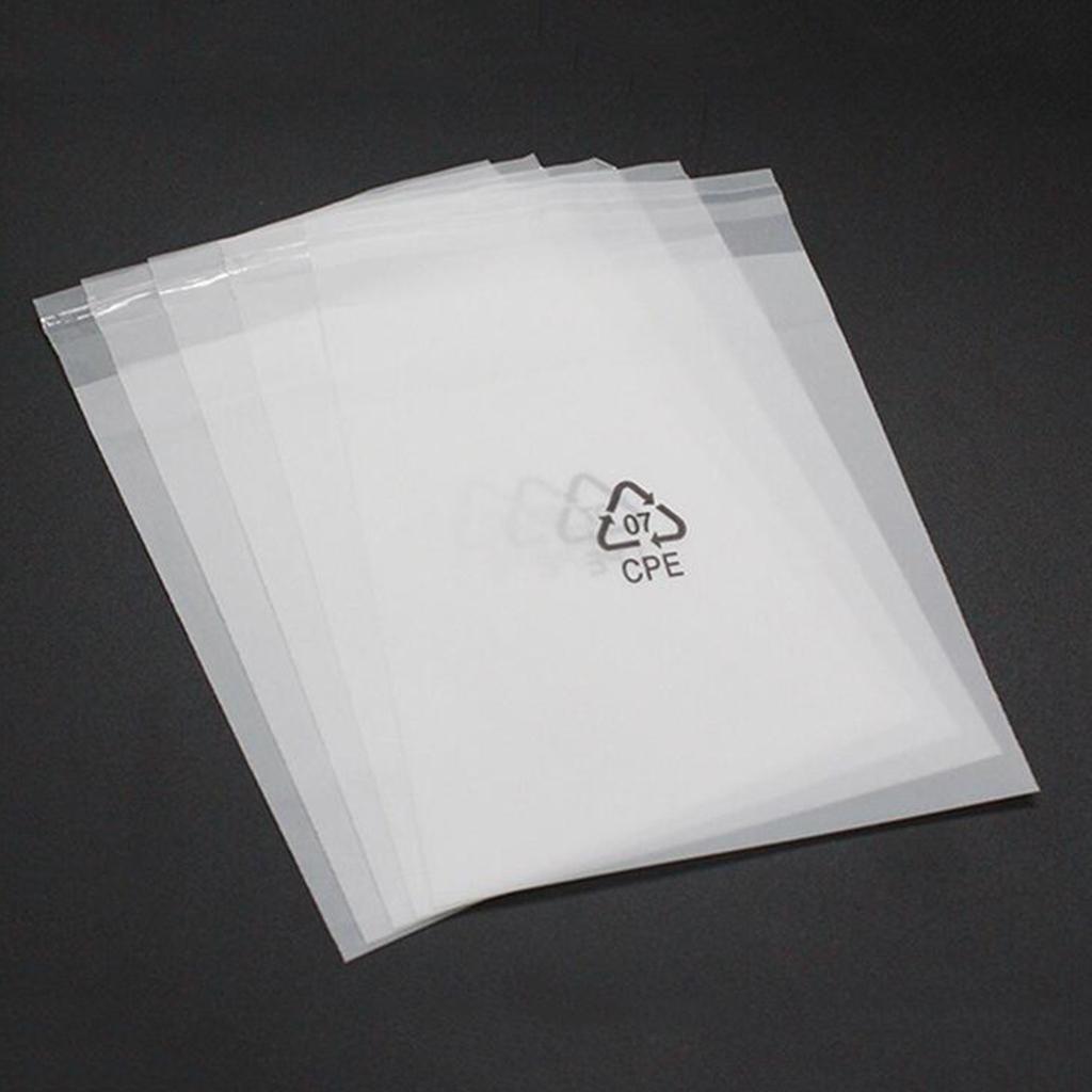 100pcs Transparent Opp Bag Plastic Bags Self Adhesive Seal 200x300mm