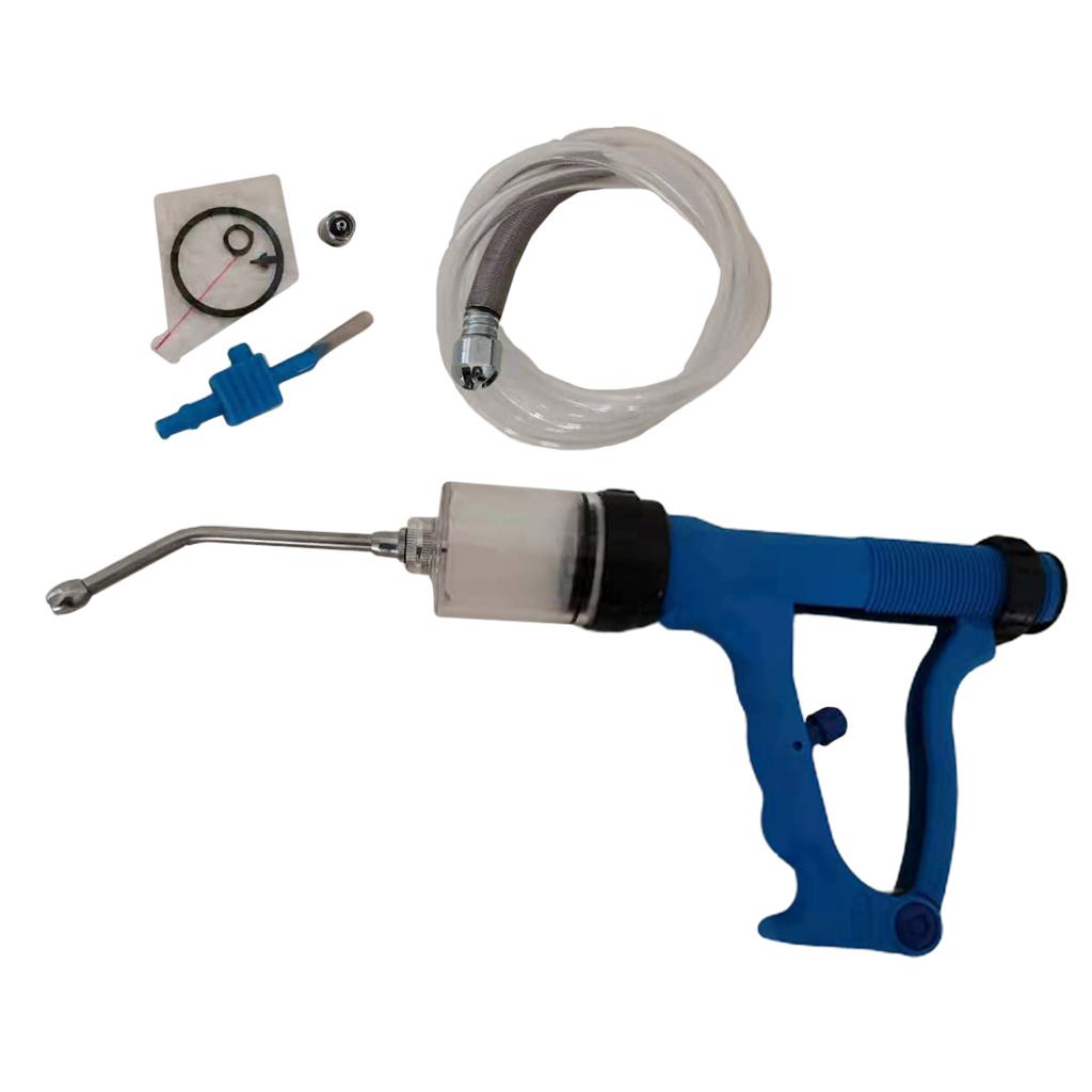 Reusable Livestock Veterinary Automatic Injection Syringe Injector 50ML B