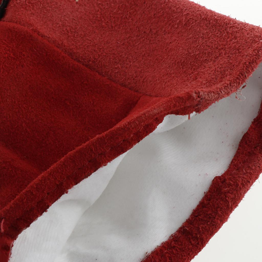 33cm Long Cowhide Welding Protective Gloves Hand Cover, provides good mix of durability, dexterity, abrasion resistance