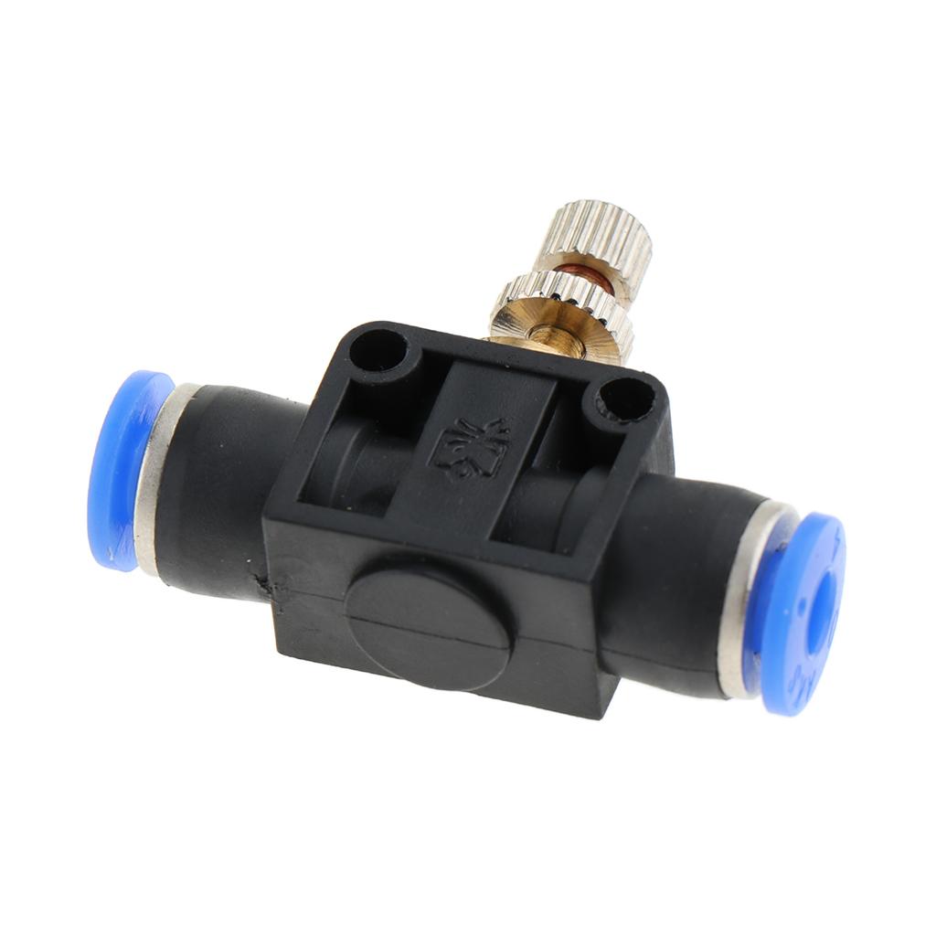 Restrictor Valve Throttle Valve Pneumatic Pneumatic Quick Connector 4mm