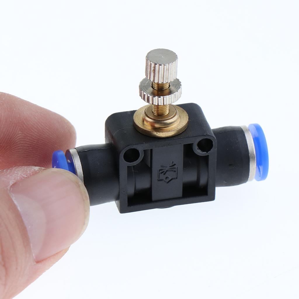 Restrictor Valve Throttle Valve Pneumatic Pneumatic Quick Connector 4mm