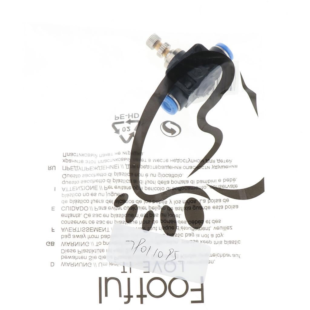 Restrictor Valve Throttle Valve Pneumatic Pneumatic Quick Connector 6mm