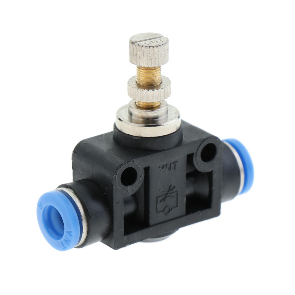 Restrictor Valve Throttle Valve Pneumatic Pneumatic Quick Connector 6mm