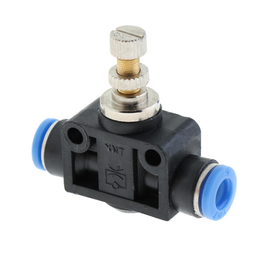 Restrictor Valve Throttle Valve Pneumatic Pneumatic Quick Connector 6mm