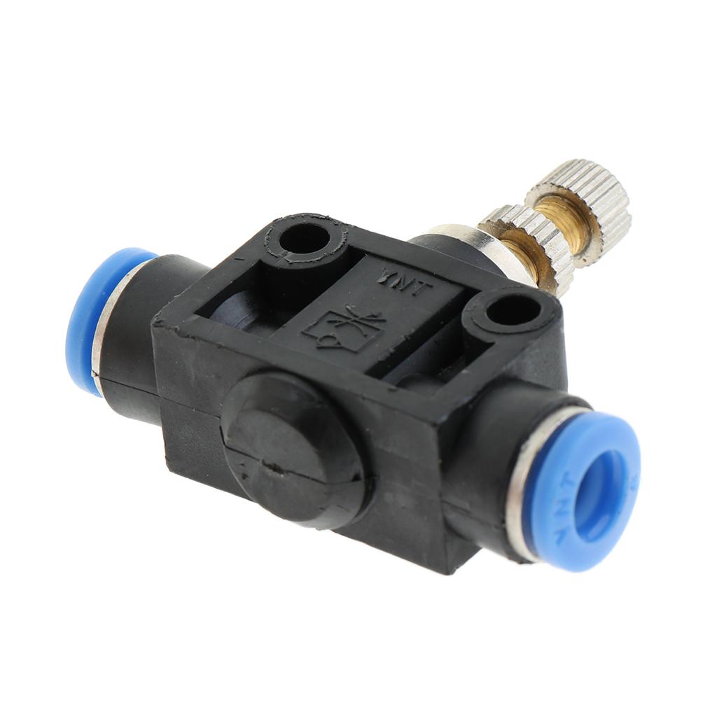Restrictor Valve Throttle Valve Pneumatic Pneumatic Quick Connector 6mm
