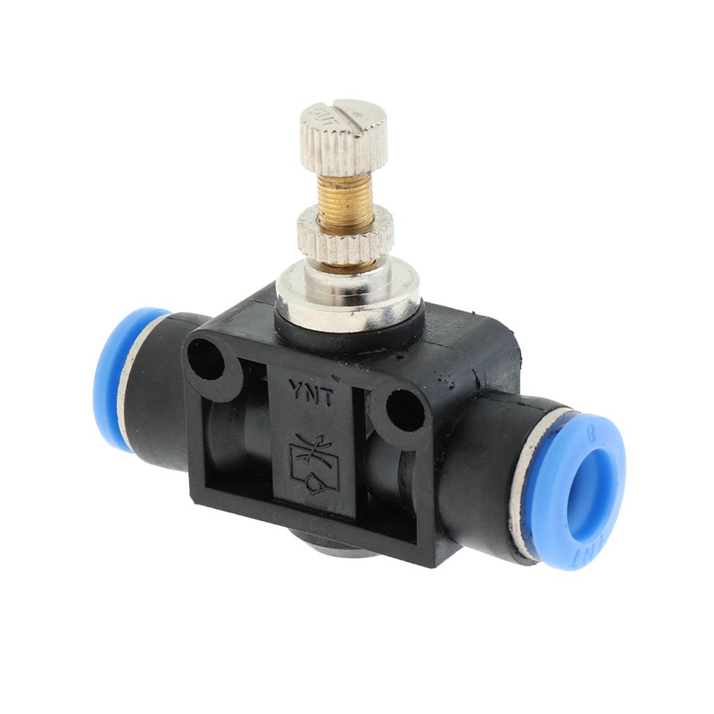 Restrictor Valve Throttle Valve Pneumatic Pneumatic Quick Connector 8mm