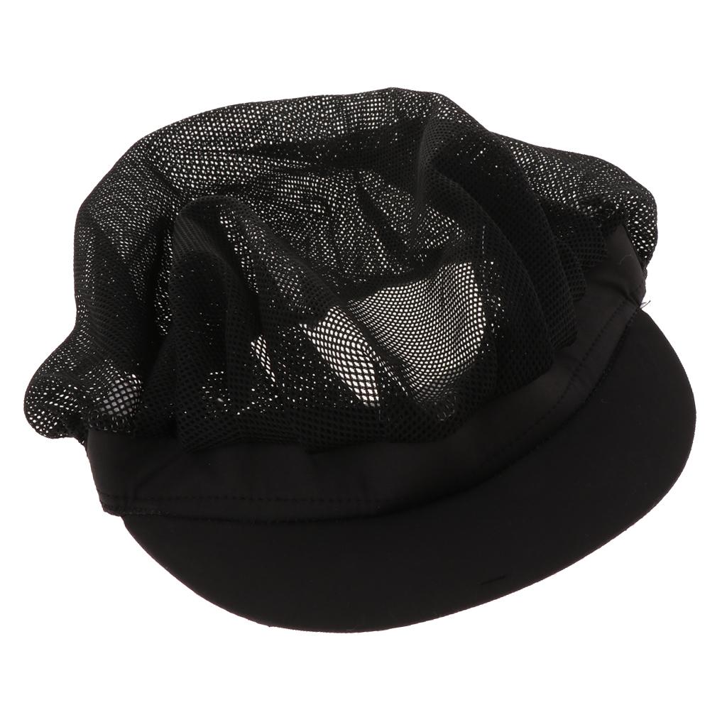 Cook Adjustable Men Women Kitchen Baker Chef Elastic Cap Hat Catering Black C