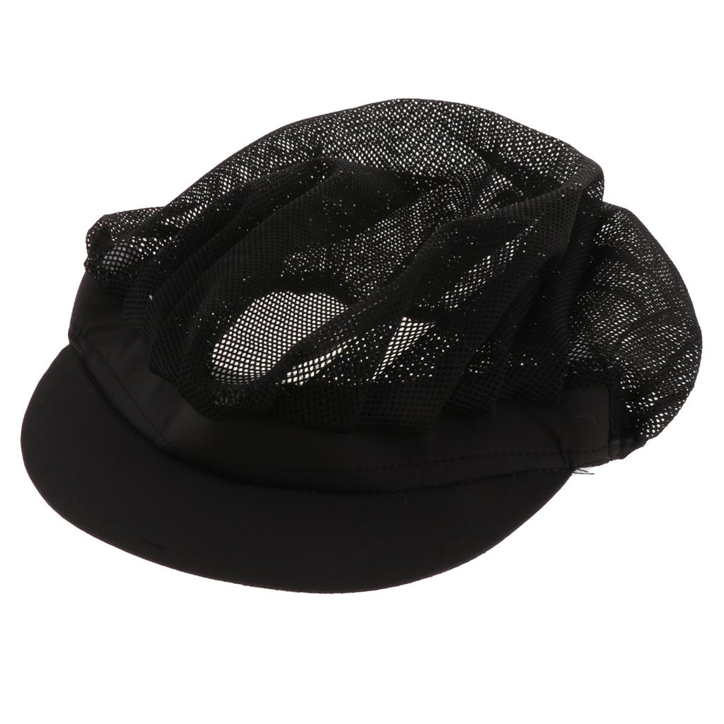 Cook Adjustable Men Women Kitchen Baker Chef Elastic Cap Hat Catering Black C
