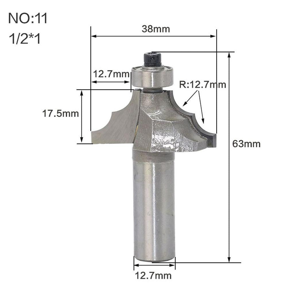 Double Round Over Router Bit Multi-Profile for Edge Forming Treatment 11