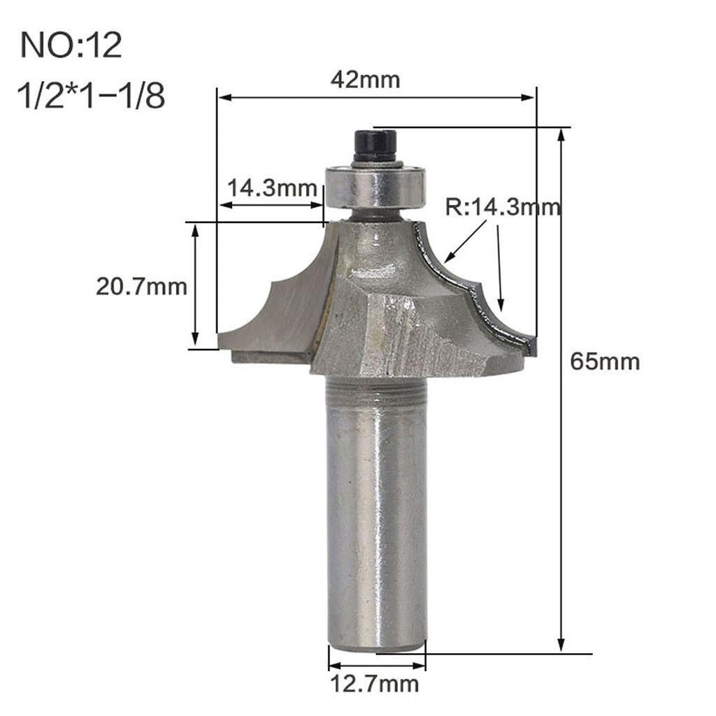Double Round Over Router Bit Multi Profile for Edge Forming Treatment. 12