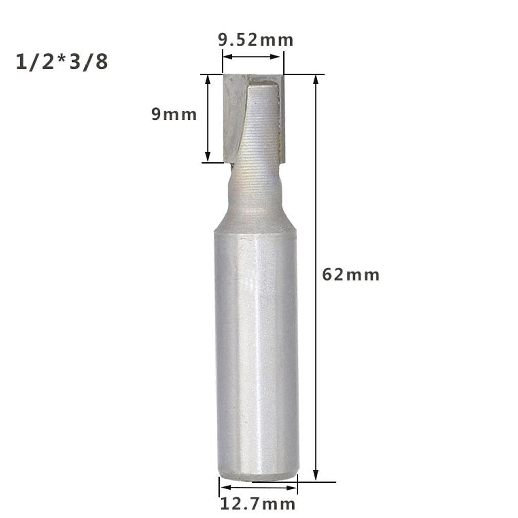 2-Flute Spoil board Bottom Cleaning Surface Planing Router Bit Cutter 8