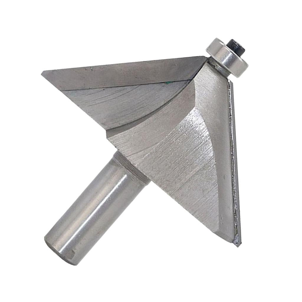 45 degrees Chamfer Router Bit for Carpentry Rounding Beveling 1/2" Shank 18