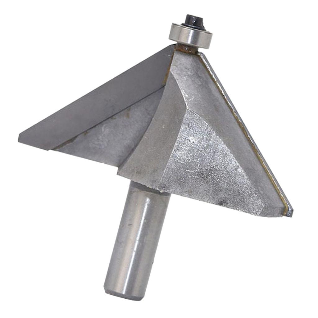 45 degrees Chamfer Router Bit for Carpentry Rounding Beveling 1/2" Shank 19
