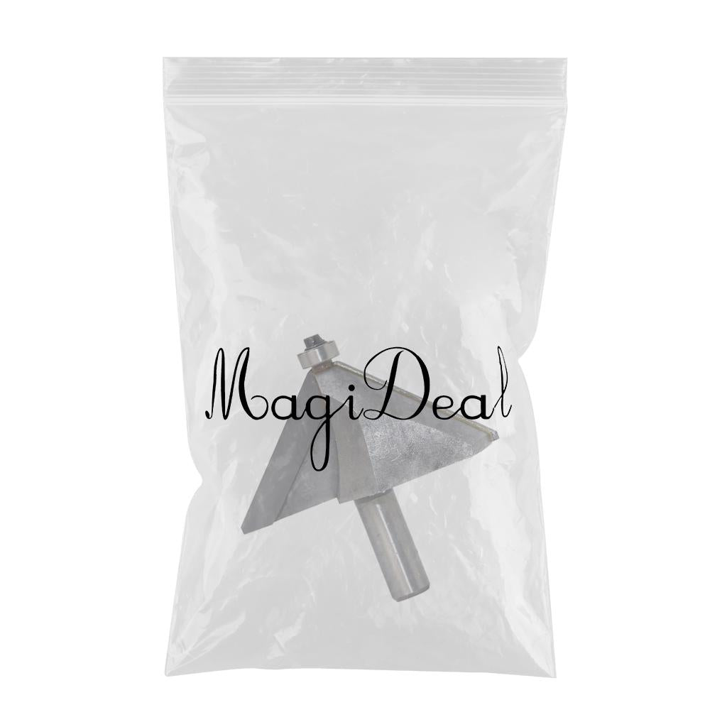 45 degrees Chamfer Router Bit for Carpentry Rounding Beveling 1/2" Shank 19