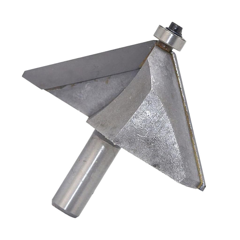 45 degrees Chamfer Router Bit for Carpentry Rounding Beveling 1/2" Shank 19