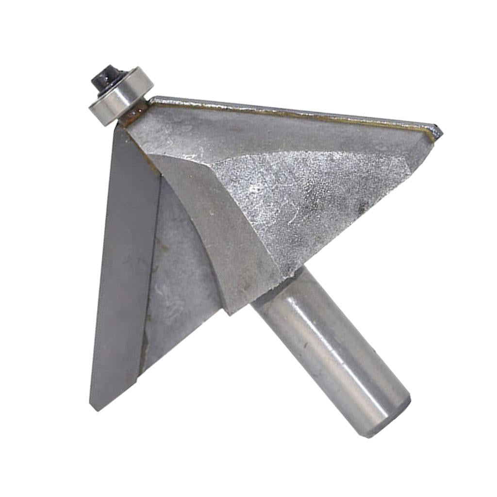 45 degrees Chamfer Router Bit for Carpentry Rounding Beveling 1/2" Shank 19