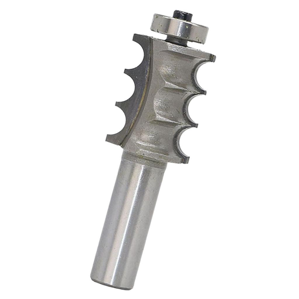 1/4'' 1/2'' Triple Bead Triple Flute Molding Router Bit Woodworking Cutter 5