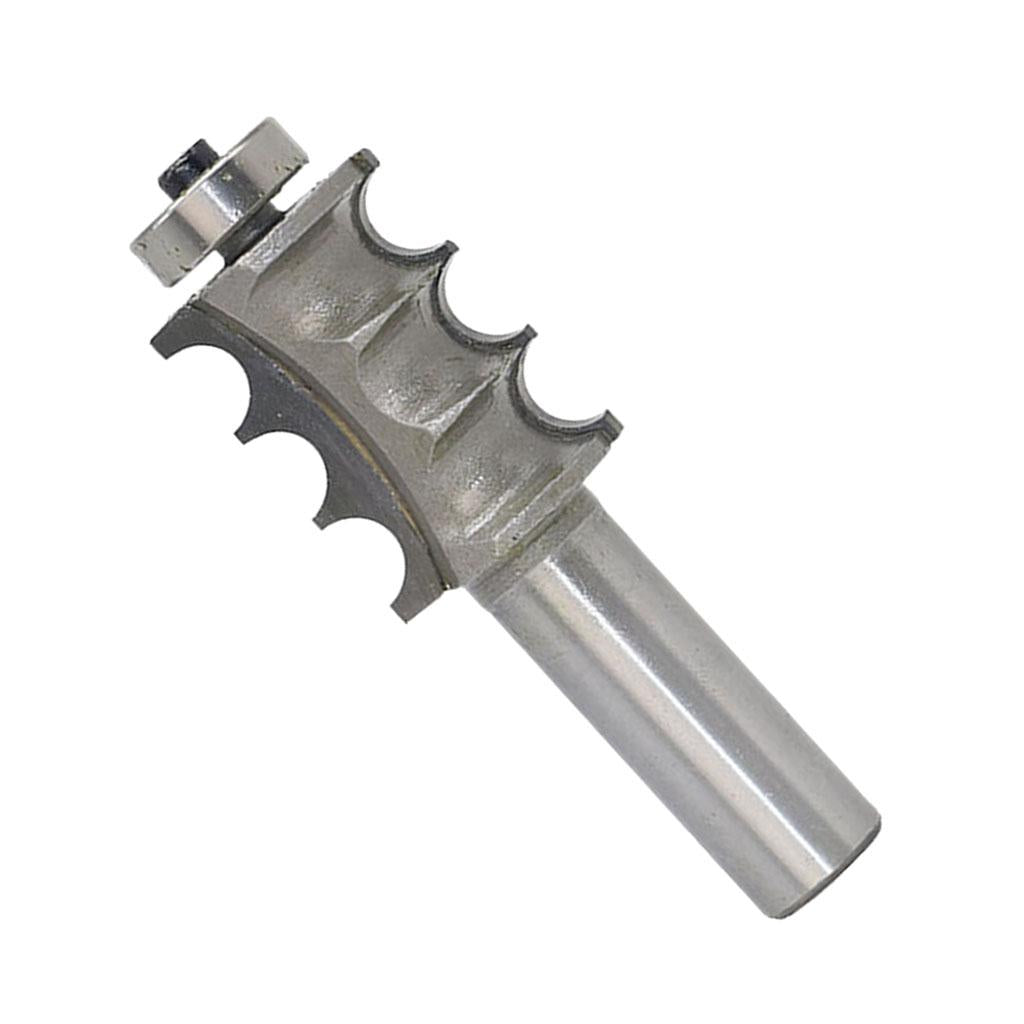 1/4'' 1/2'' Triple Bead Triple Flute Molding Router Bit Woodworking Cutter 5