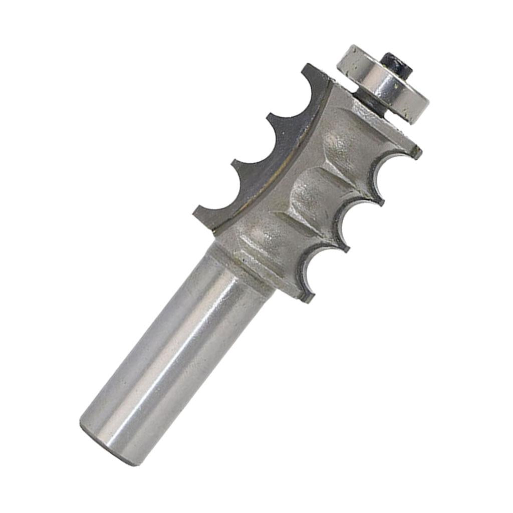 1/4'' 1/2'' Triple Bead Triple Flute Molding Router Bit Woodworking Cutter 5