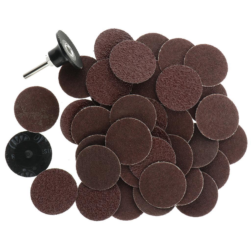 2in 40PCS Sanding Discs Pad Kit Drill Grinder Rotary Tools with Backer Plate