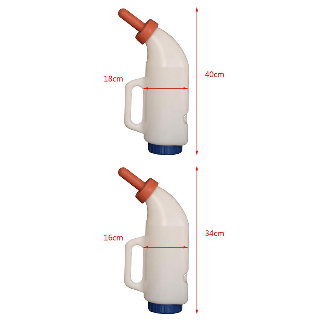2L/4L Calf Milk Bottle Hand Rearing Poddy Teat Weaning Feeder Milking Farm A 2L