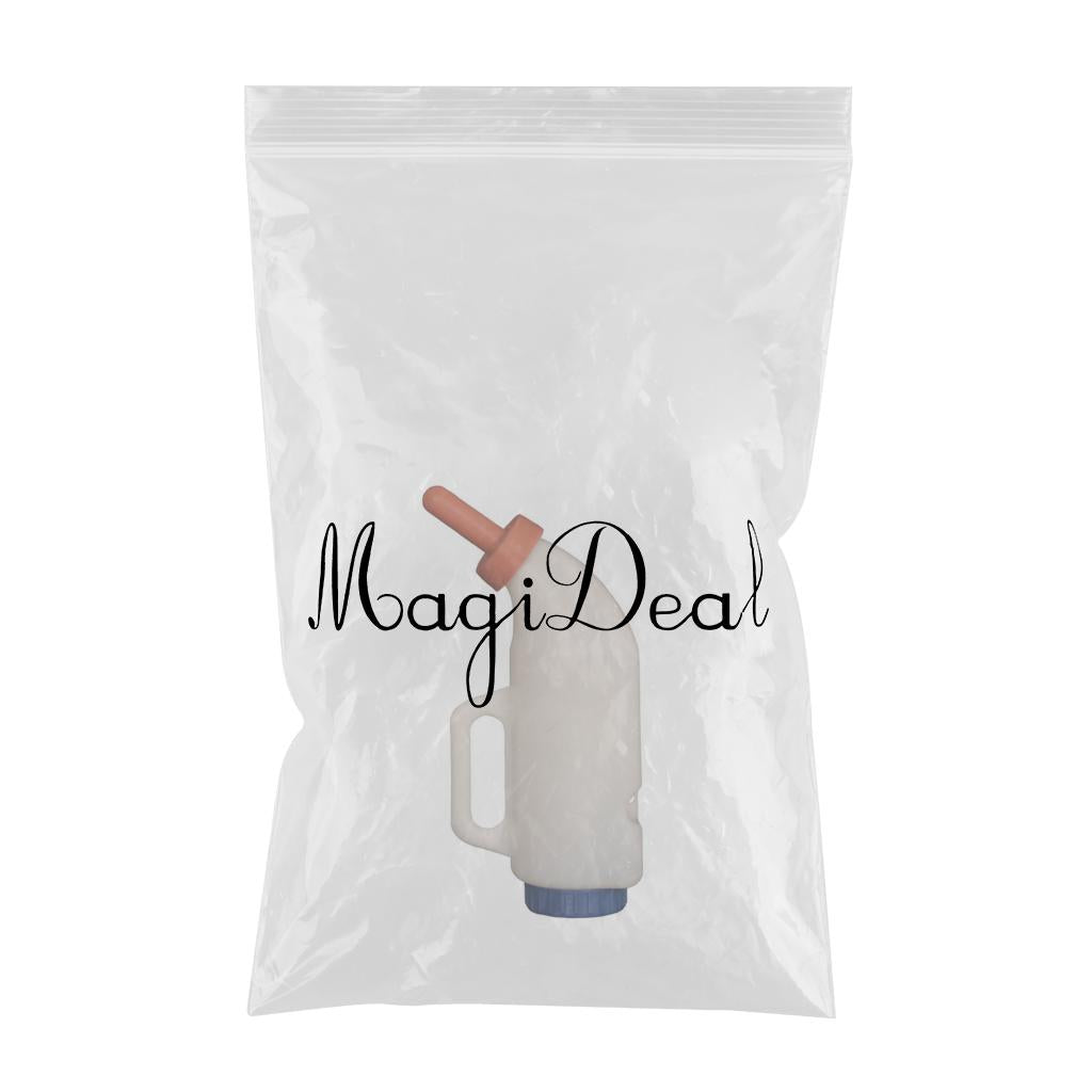 2L/4L Calf Milk Bottle Hand Rearing Poddy Teat Weaning Feeder Milking Farm A 2L
