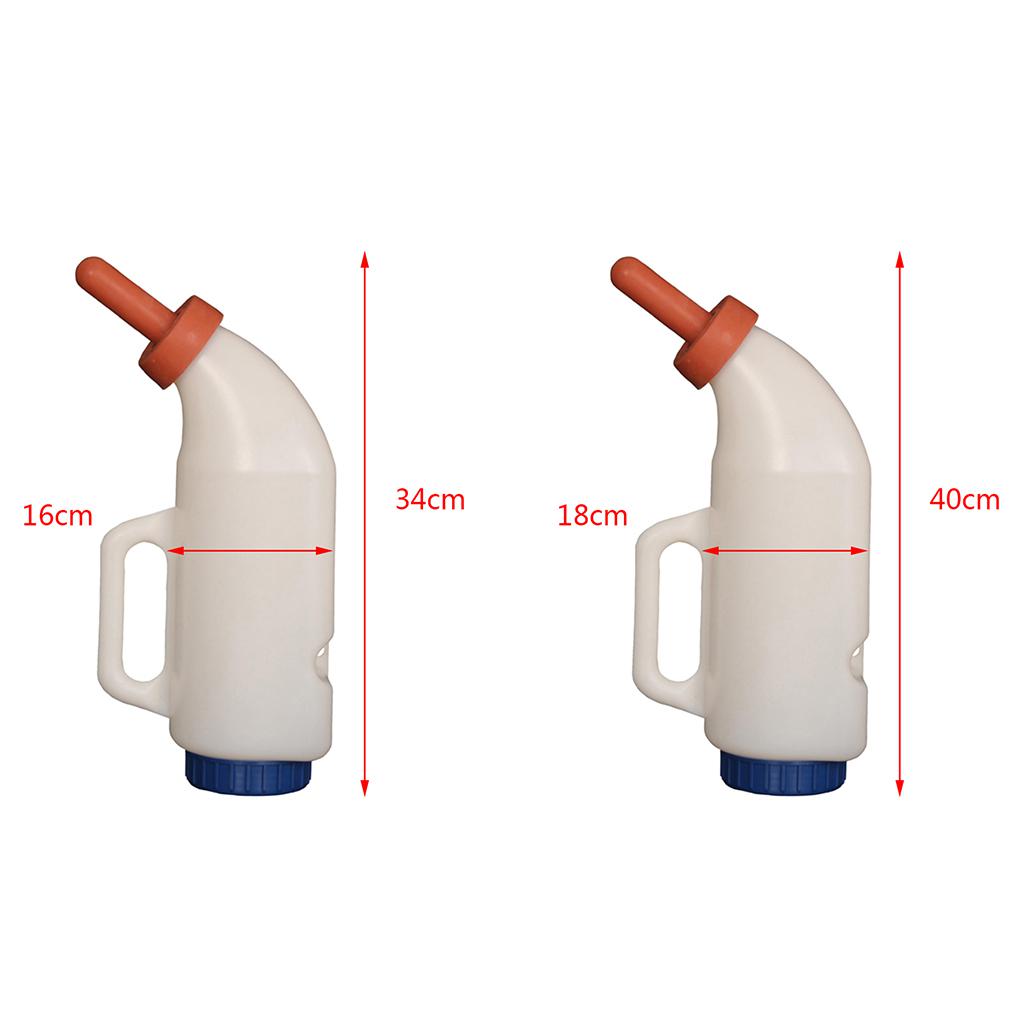 2L/4L Calf Milk Bottle Hand Rearing Poddy Teat Weaning Feeder Milking Farm A 2L