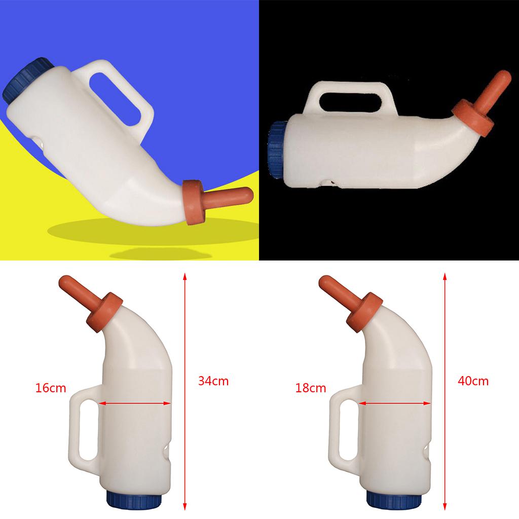 2L/4L Calf Milk Bottle Hand Rearing Poddy Teat Weaning Feeder Milking Farm A 2L