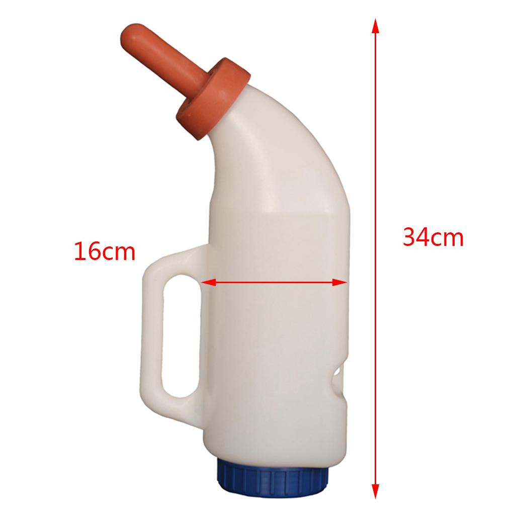 2L/4L Calf Milk Bottle Hand Rearing Poddy Teat Weaning Feeder Milking Farm A 2L