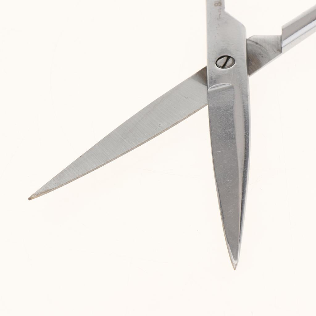 Stainless Steel Beauty Mustache Eyebrow Scissors 22cm Straight Tip