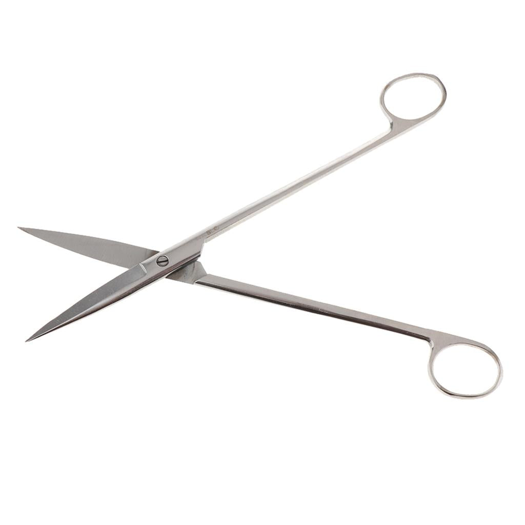 Stainless Steel Beauty Mustache Eyebrow Scissors 22cm Straight Tip